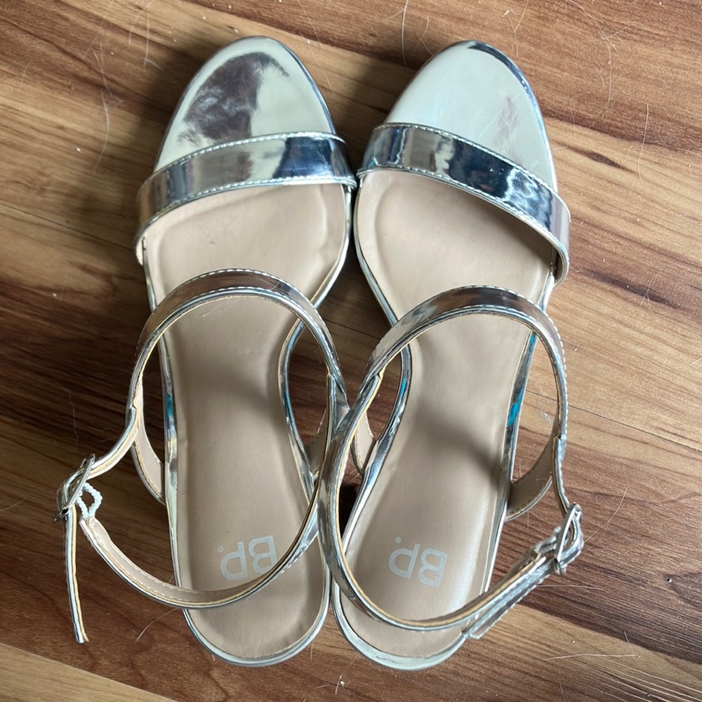 BP Silver Strappy Sandals